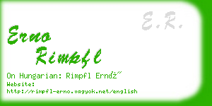 erno rimpfl business card